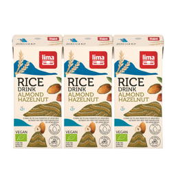 Briquettes Boisson Végétale Riz Noisette Amande Bio - 3X200mL