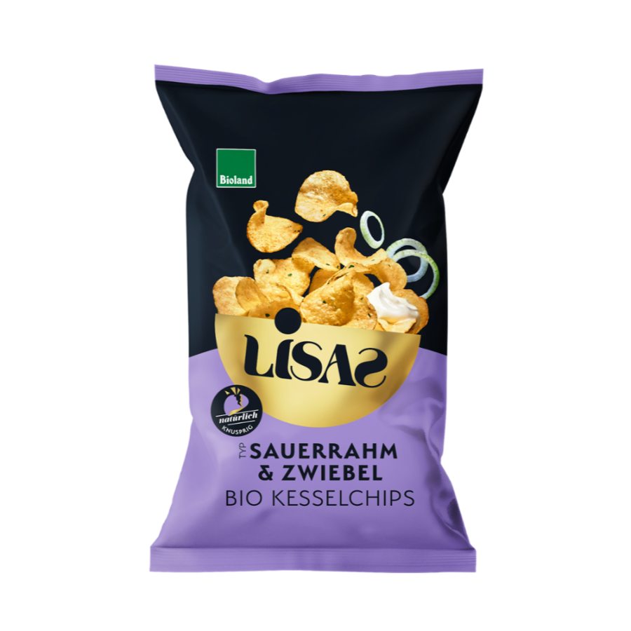 Bio Kesselchips Sauerrahm & Frühlingszwiebel