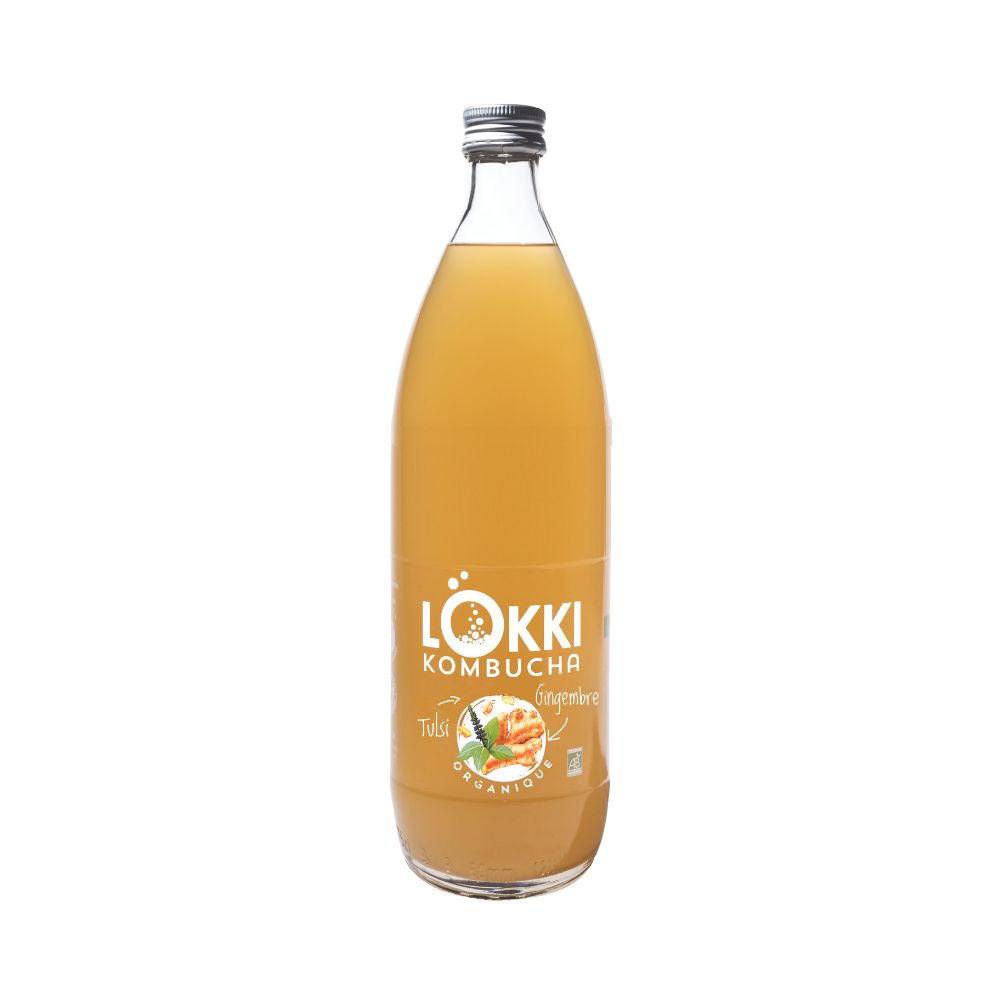 Kombucha au gingembre et tulsi bio