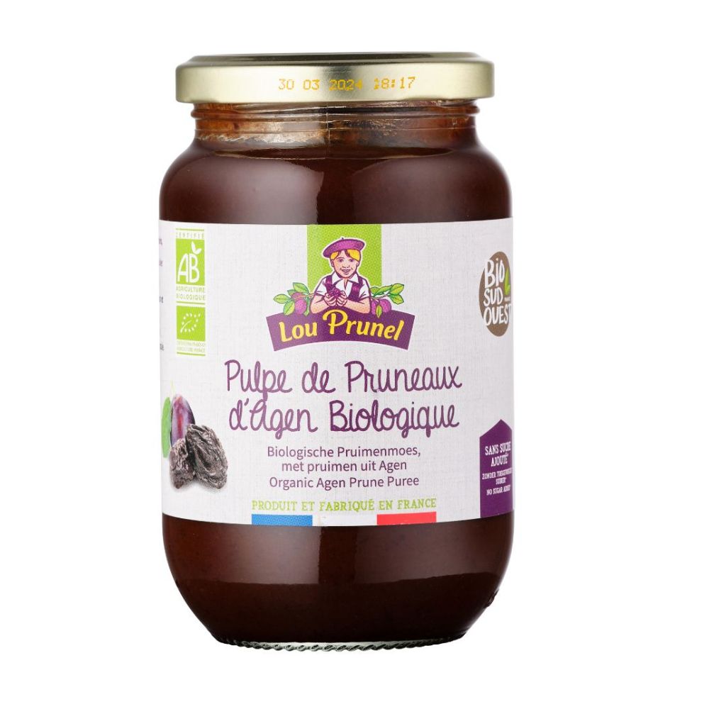Pulpe de pruneaux biologique sans sucres ajoutés
