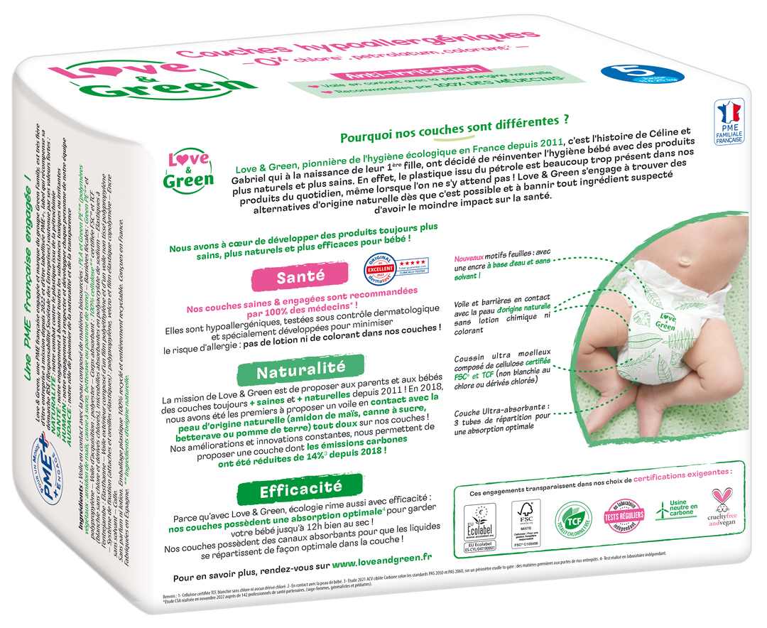 Couches T5 (12-25kg) Hypoallergéniques x 40