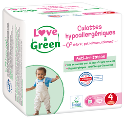 Culottes Apprentissage T4 (8-15kg) Hypoallergéniques x 32