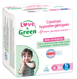 Culottes apprentissage T5 (12-18 kg) hypoallergéniques x 29