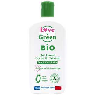 Gel Corps et Cheveux Sans Parfum Certifié Bio