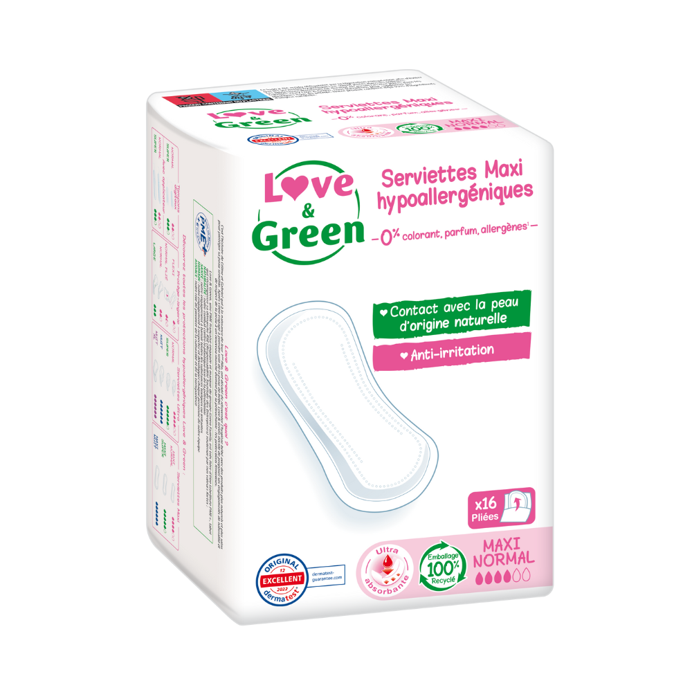 Serviettes maxi normal sans ailette x 16