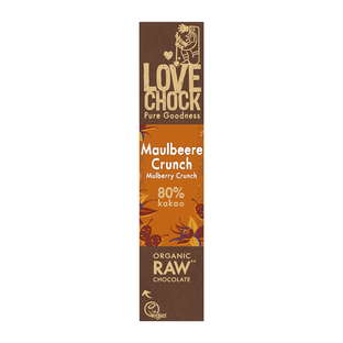 Barre Chocolat Noir Vegan Mûre Bio