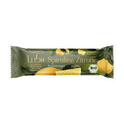 Bio Spirulina Zitrone Fruchtriegel, glutenfrei