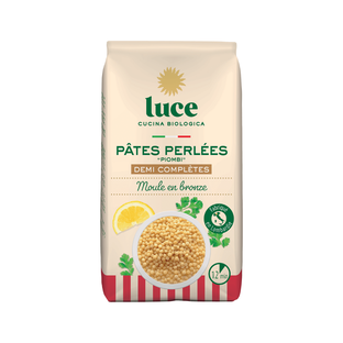 Pâtes perlées demi complètes bio