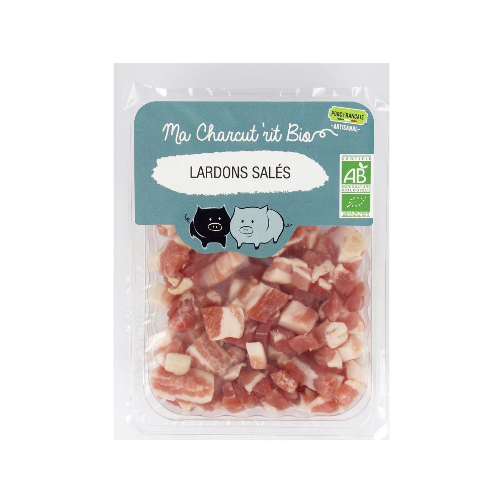 Lardons salés bio