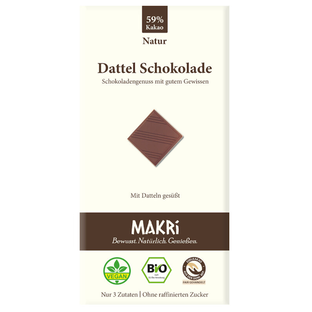 Bio Dattel Schokolade Natur