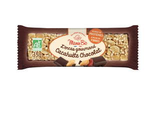 Barre Cacahuète Chocolat Noir Bio