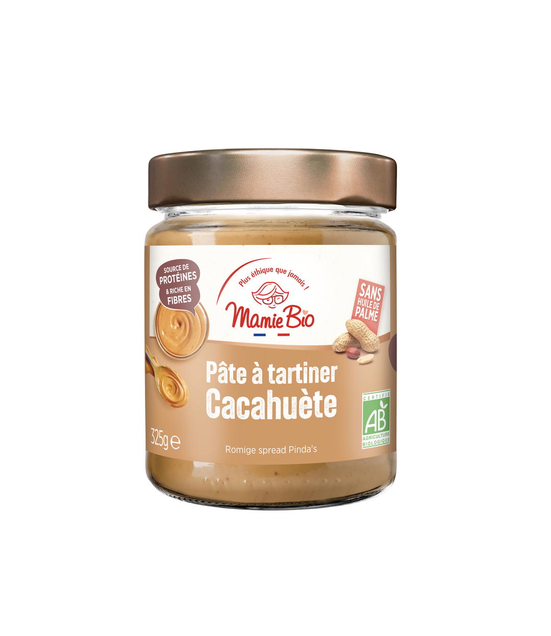 Pâte à tartiner cacahuète bio