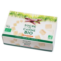 Sucre de canne Non Raffiné en Morceaux Bio