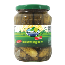 Bio Gewürzgurken ohne Zuckerzusatz