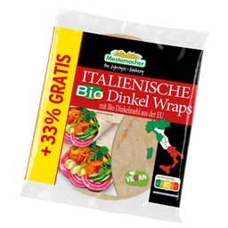 Bio Wraps Dinkel, 4 Stück