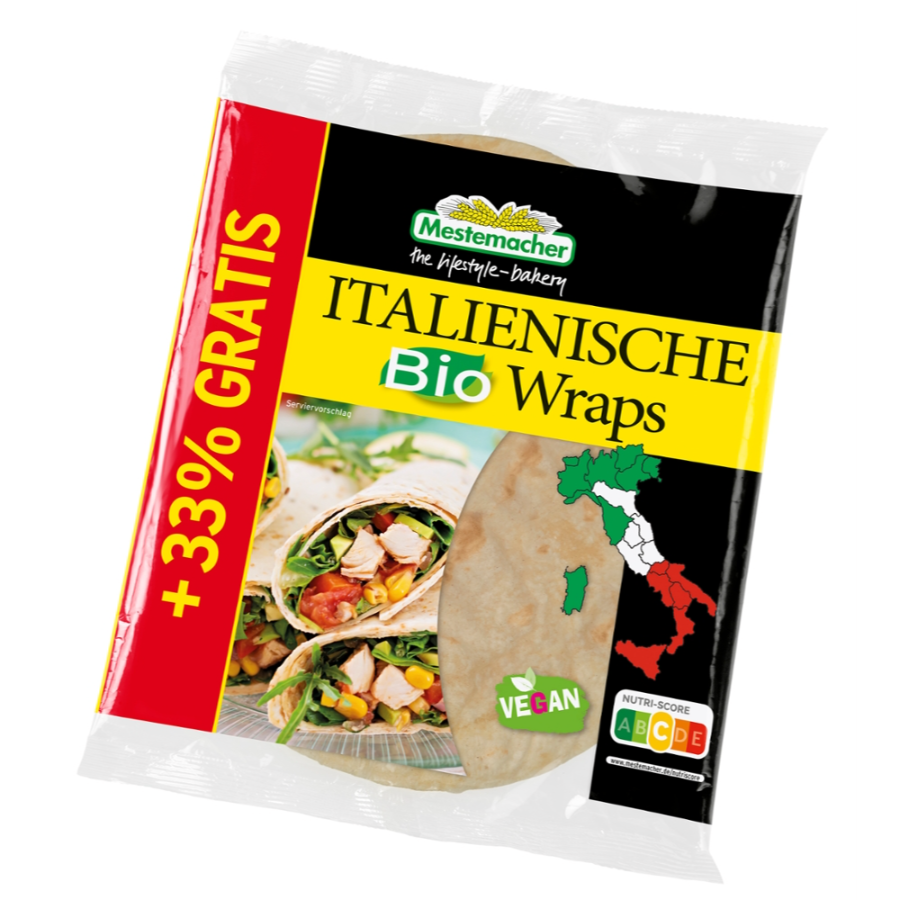 Bio Wraps Weizen, 4 Stück