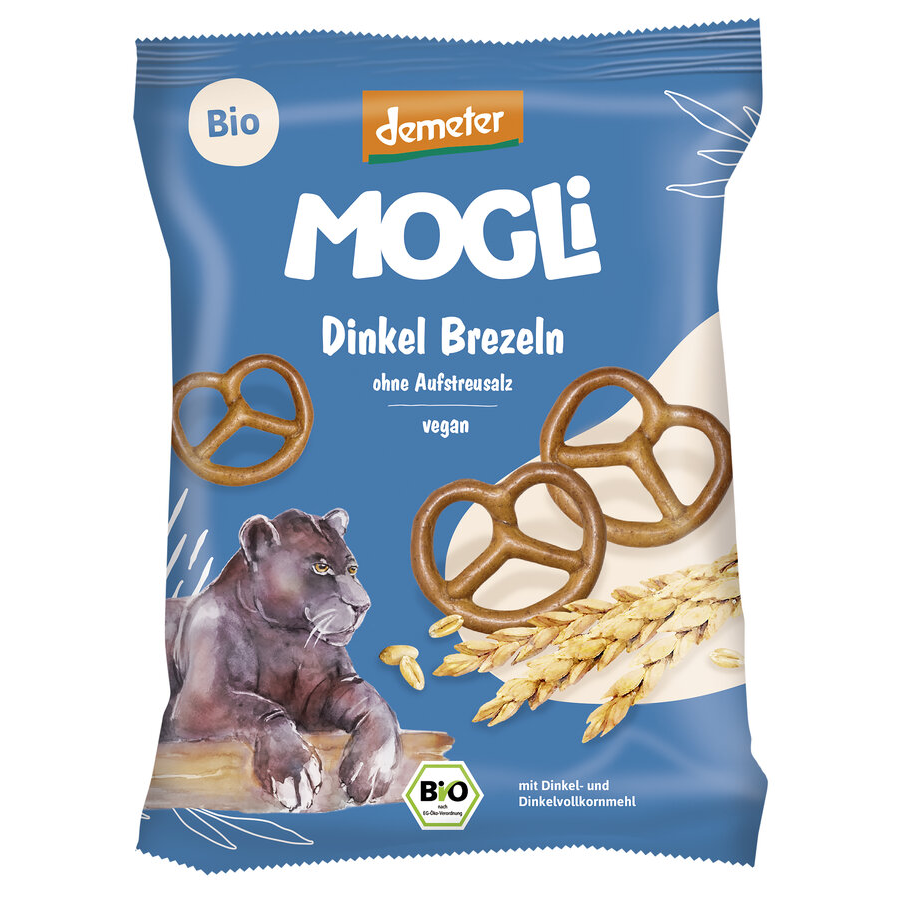 Bio Dinkel Brezeln ohne Aufstreusalz, demeter