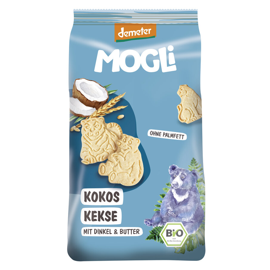 Bio Kokos Kekse mit Dinkel & Butter, demeter