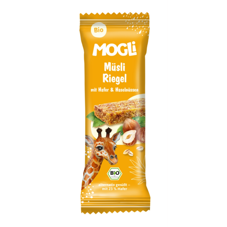 Bio Müsli Riegel mit Hafer & Haselnüssen