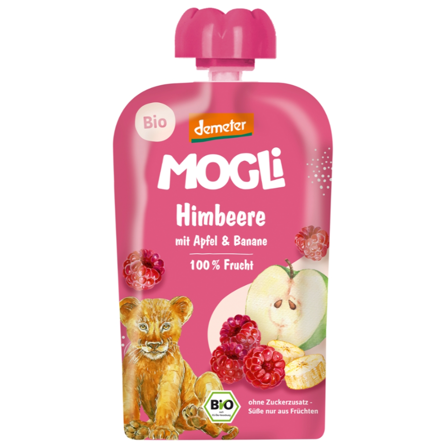 Bio Quetschie Himbeere, Apfel & Banane, demeter