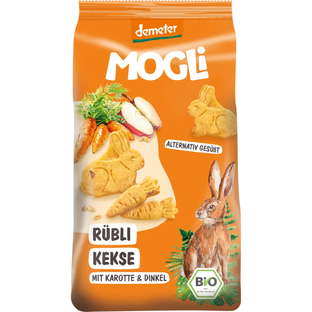Bio Rübli Kekse mit Karotte und Dinkel demeter