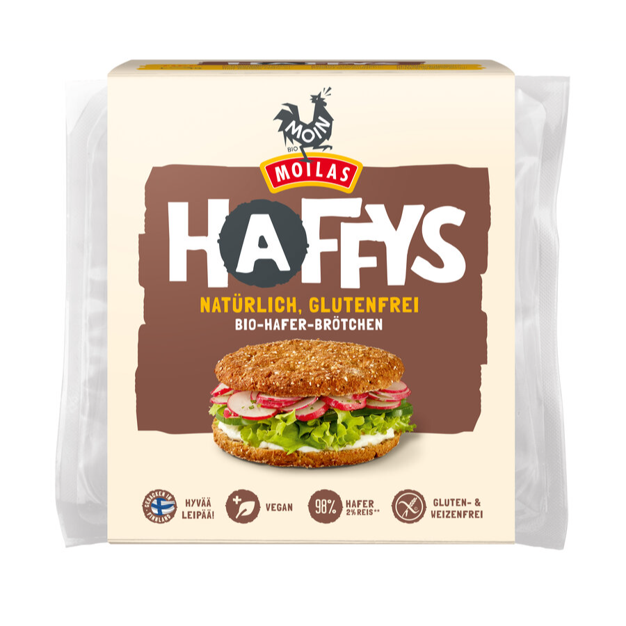 Bio Haffys Haferbrötchen Pur