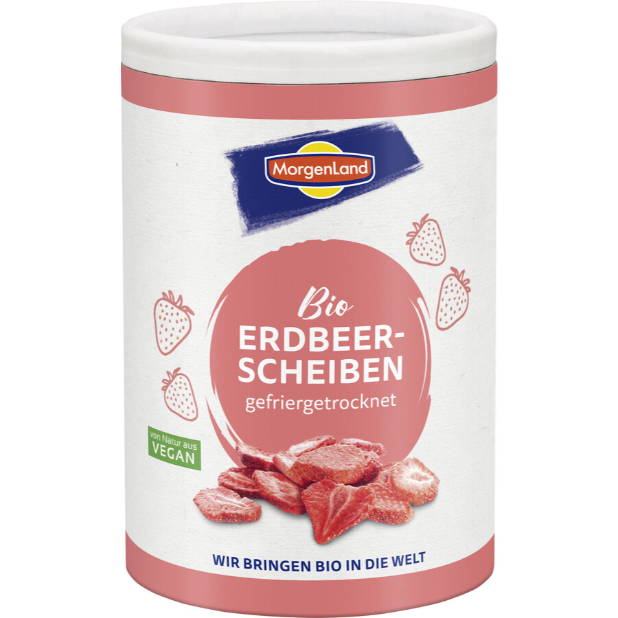 Bio Erdbeeren gefriergetrocknet