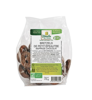 Bretzels petit épeautre chocolat bio