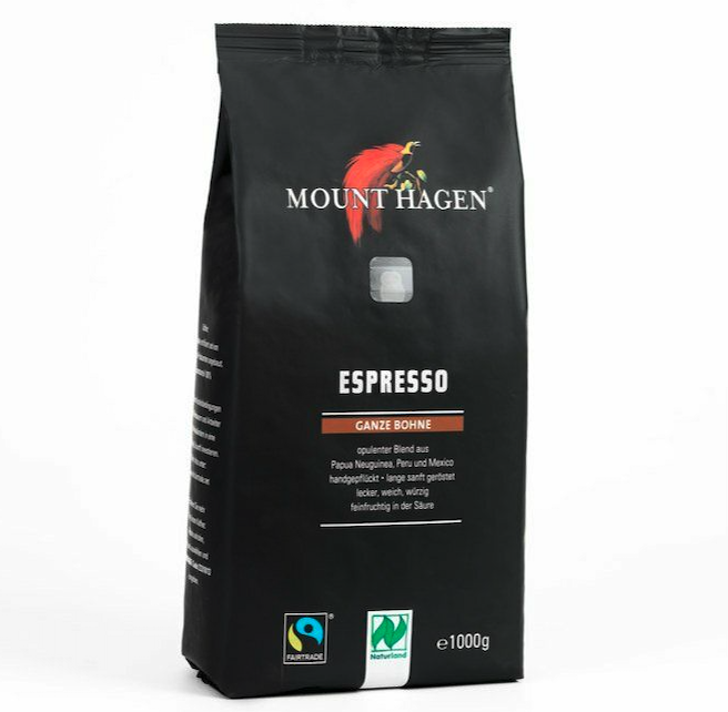 Bio Espresso fairtrade, ganze Bohne