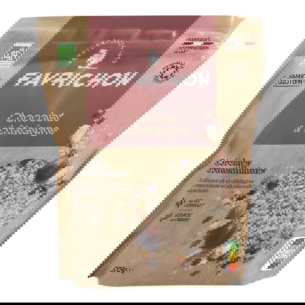 Muesli Croustillant Chocolat Châtaigne Sans Gluten Bio