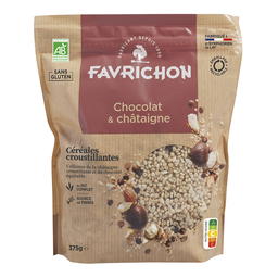 Muesli Croustillant Chocolat Châtaigne Sans Gluten Bio