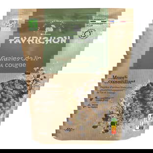 Muesli croustillant lin et graines de courges bio