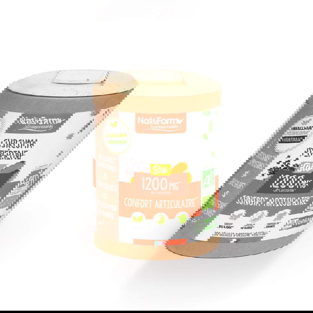 Curcuma et Pipérine Bio x 200