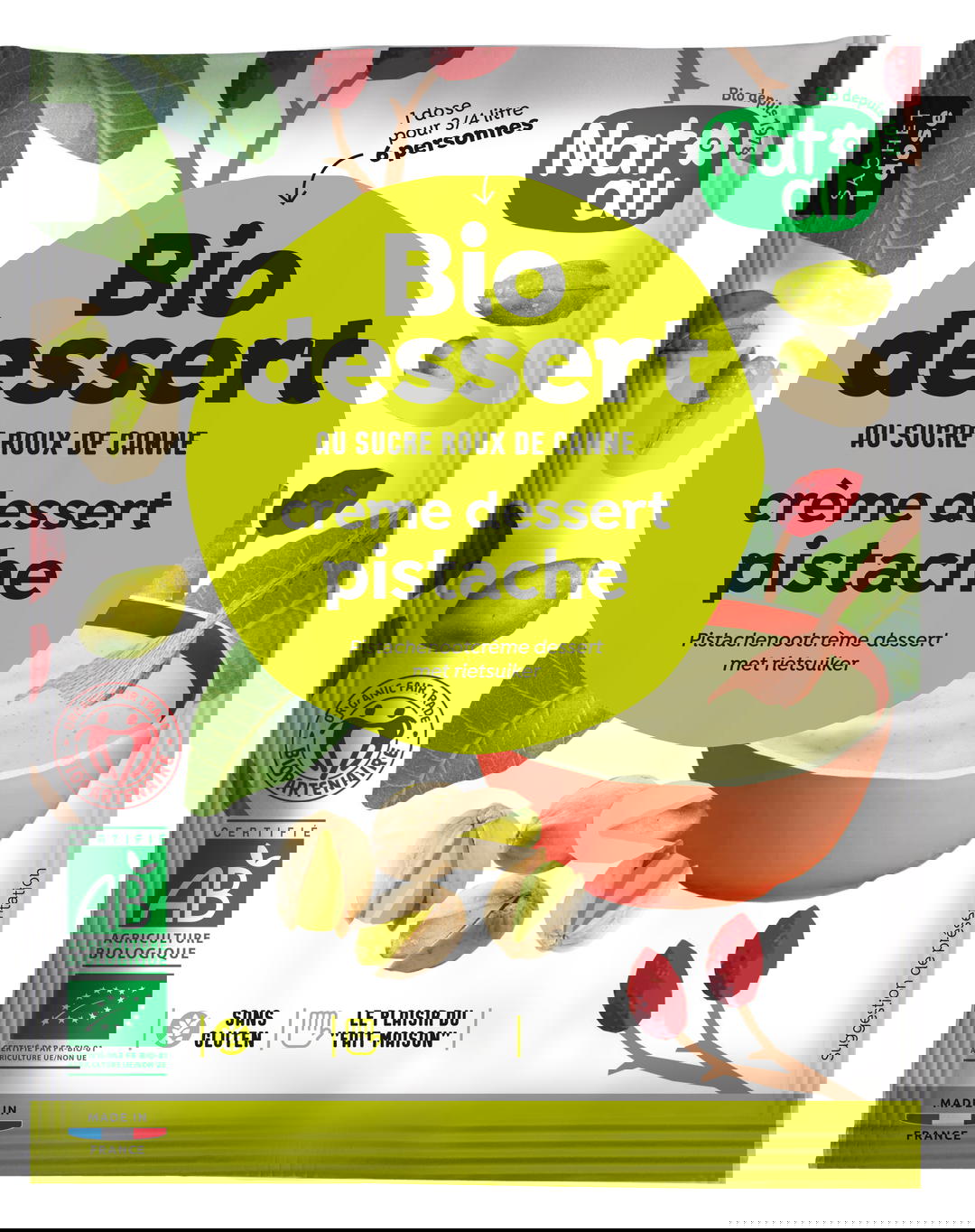 Préparation Pour Crème Dessert Pistache Bio