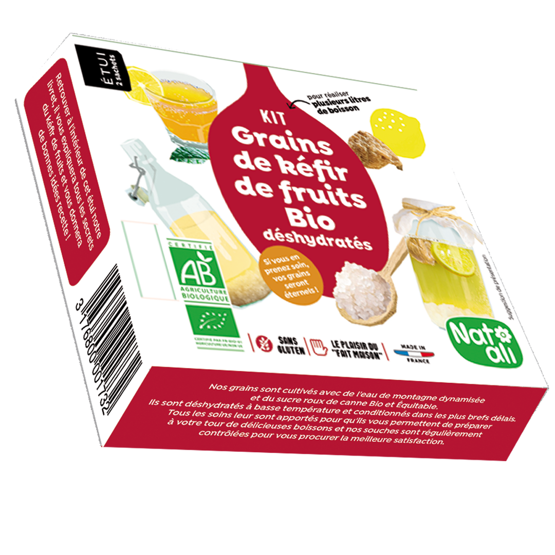 Kit de Grains de Kéfir de Fruits Bio