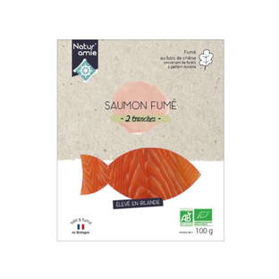 Saumon fumé bio d'irlande 2 tranches