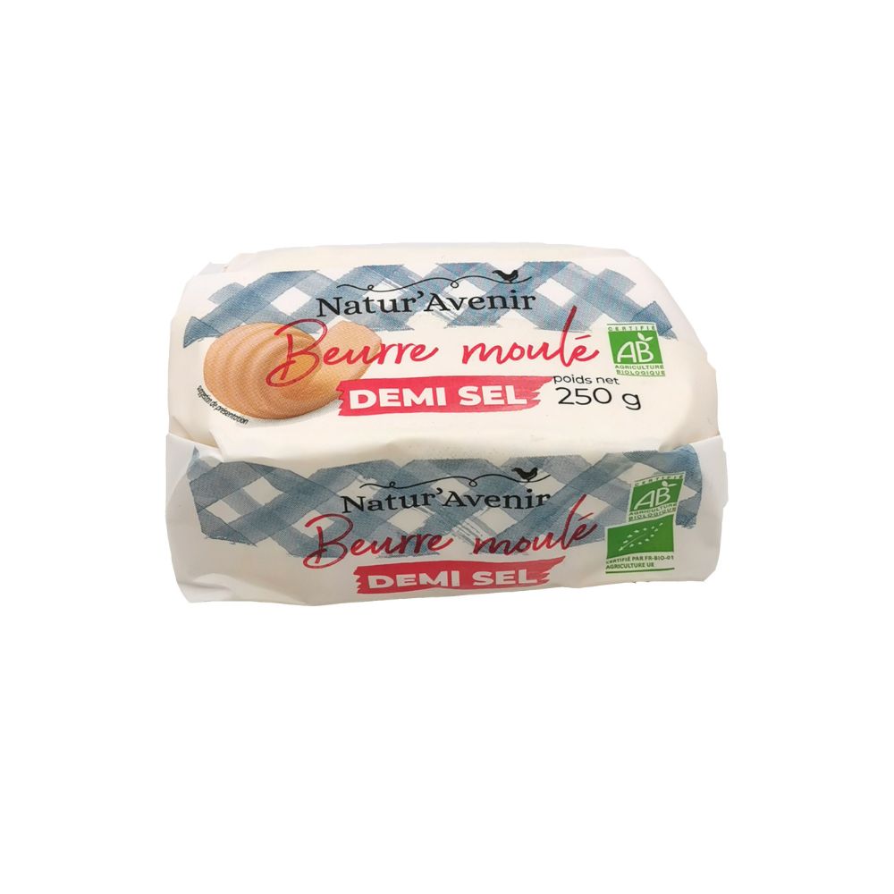 Beurre moulé demi-sel bio