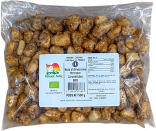Noix d'Amazonie caramélisées cassées bio