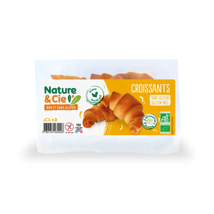 Croissant au Beurre À Réchauffer X 3 Sans Gluten Bio