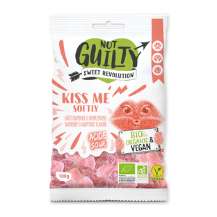 Bonbons kiss me softly framboise et pamplemousse bio