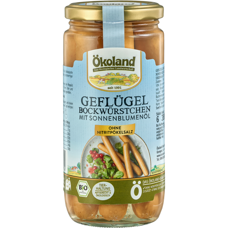 Bio Geflügel-Bockwürstchen