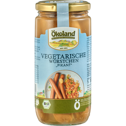 Bio vegetarische Würstchen pikant