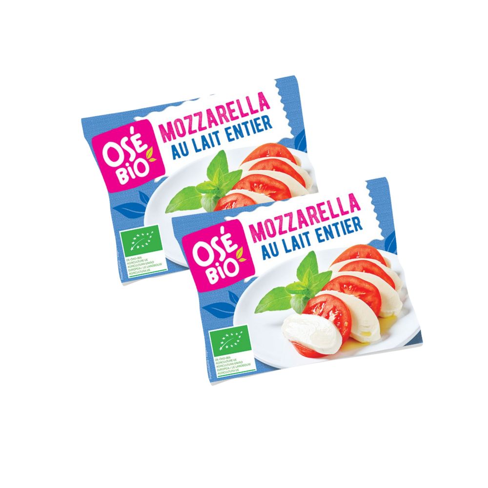 Lot de 2 mozzarellas bio