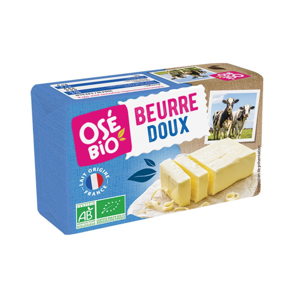 Beurre moulé doux bio