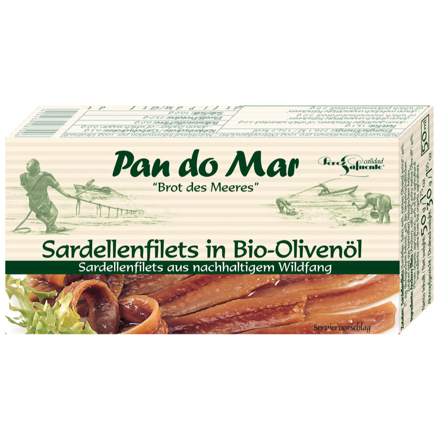 Sardellenfilets in Bio Olivenöl