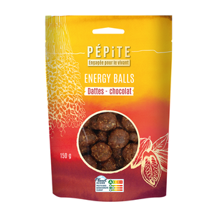Energy Balls Dattes Pépites de Chocolat Bio