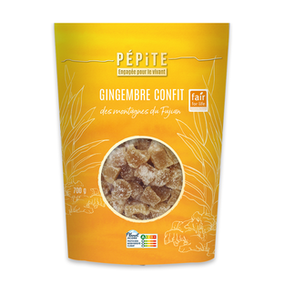 Gingembre confit bio et équitable