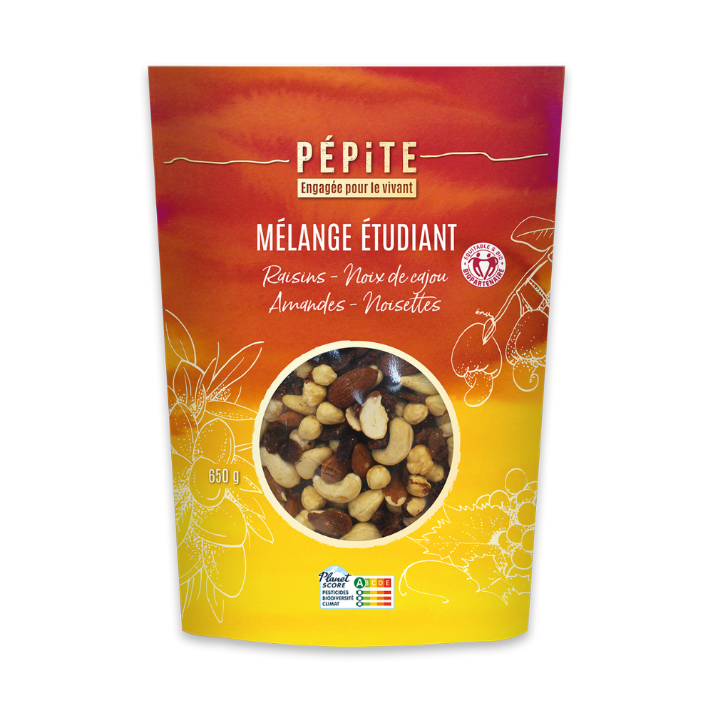 Mélange etudiant biologique et équitable