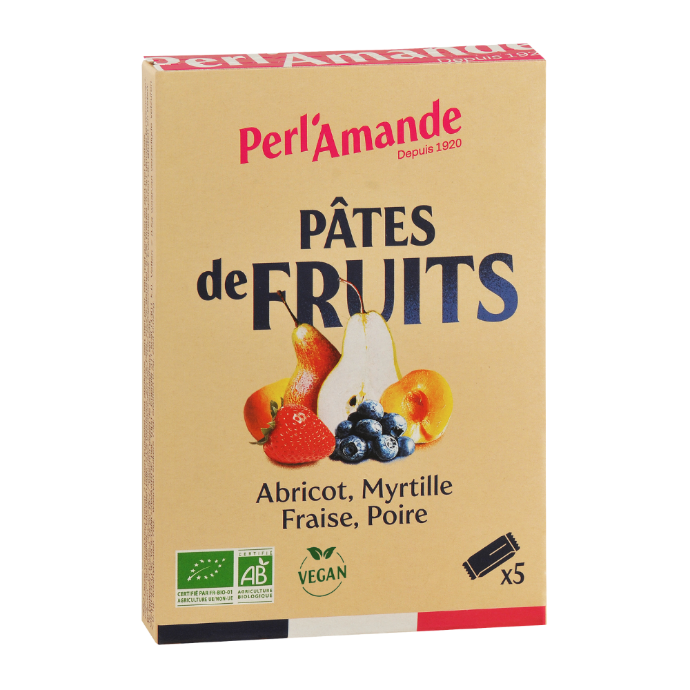 Pâte de fruits bio - 5x25g