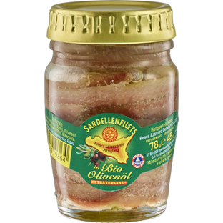 Bio Sardellenfilet in Bio-Olivenöl